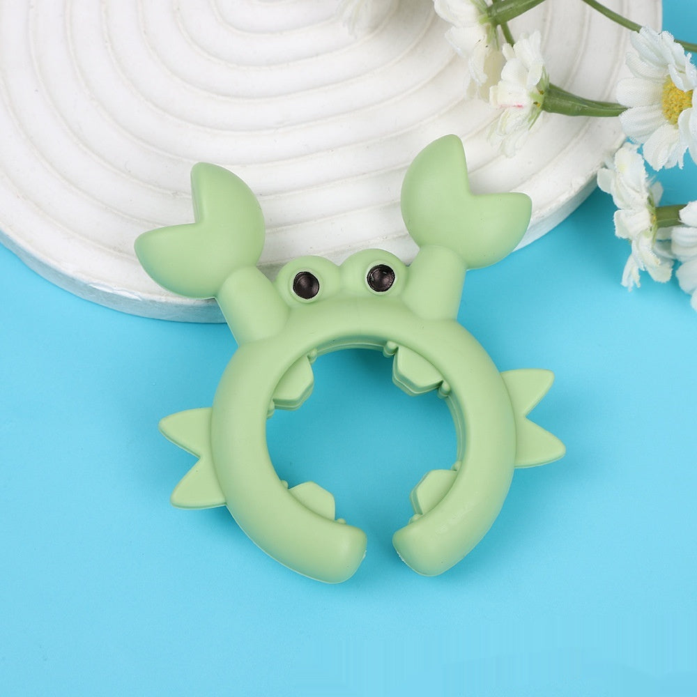 Homzoom Little Crab Spatula Holder – Silicone Anti-Overflow Turner Frame