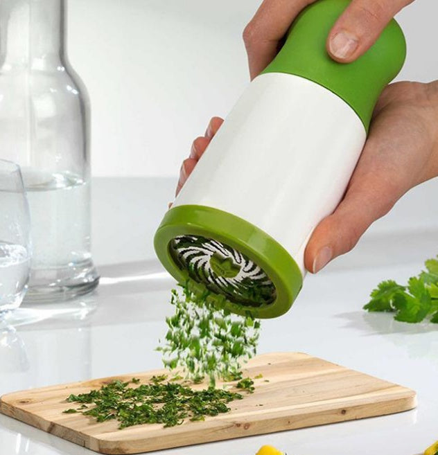 Homzoom Herb Grinder & Spice Mill – Stainless Steel Parsley Shredder Chopper