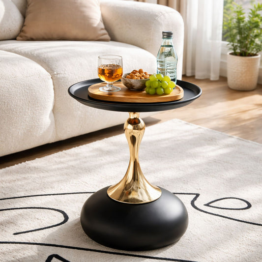 Round Metal Small Coffee Table