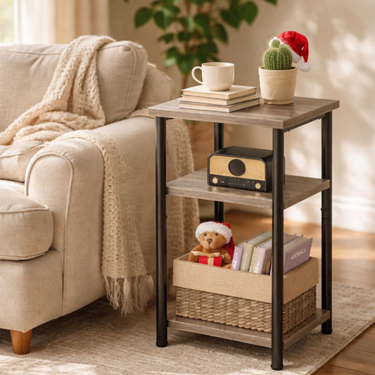 Side Table with Open Storage
