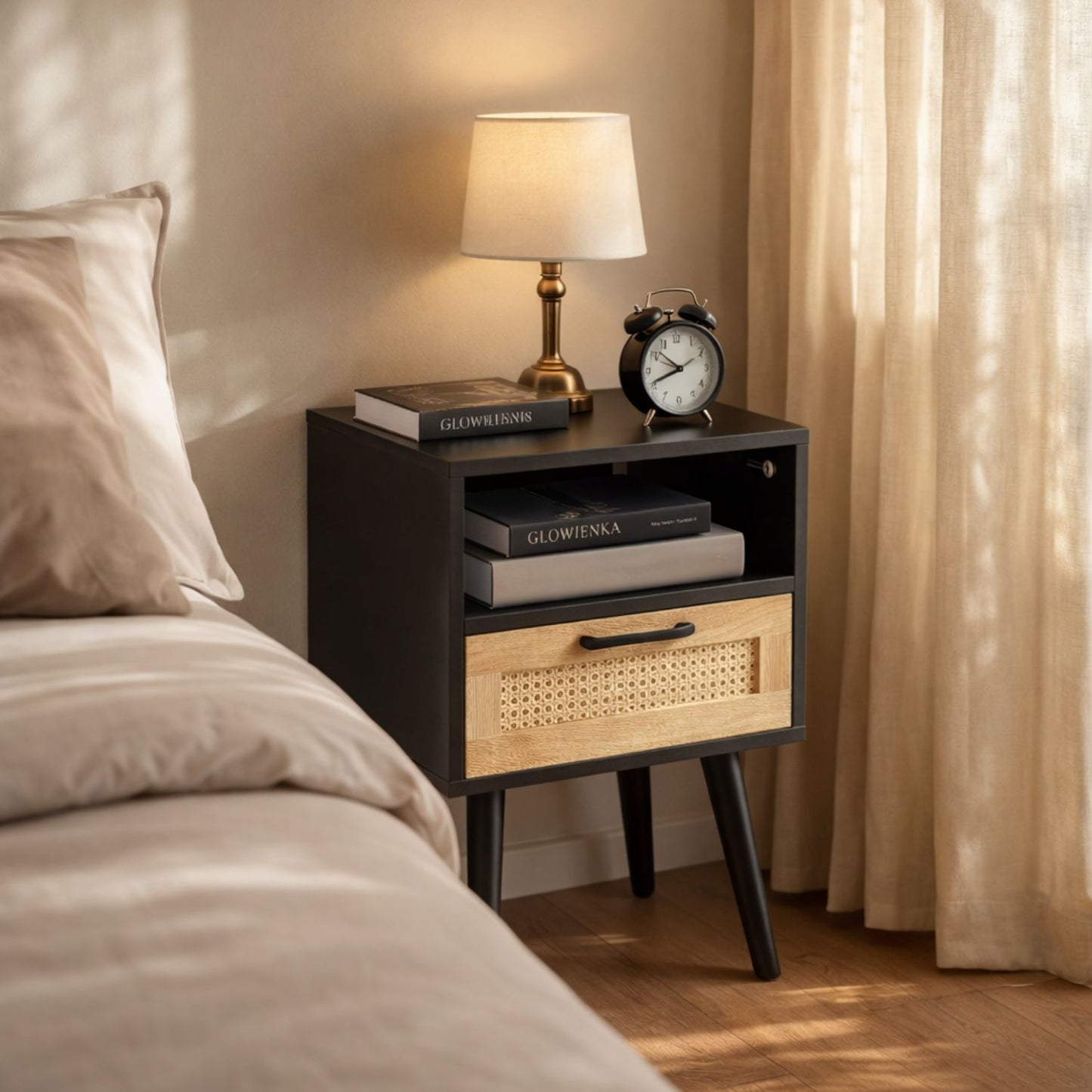 Modern Nightstand with Storage